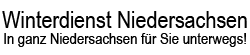 Winterdienst Niedersachsen Schneeräumung Schriftzug